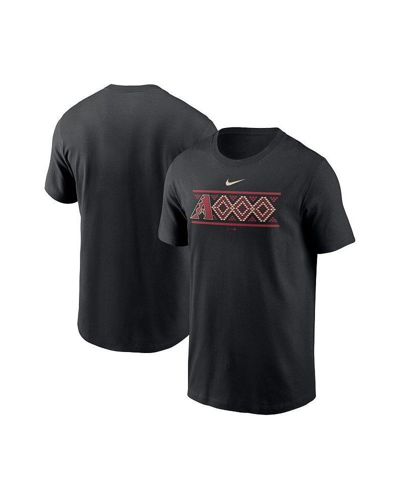 Men's Black Arizona Diamondbacks Logo Local Team T-shirt $24.74 T-Shirts