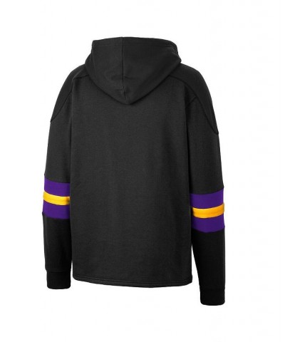 Men's Black ECU Pirates Lace-Up 4.0 Pullover Hoodie $41.24 Sweatshirt