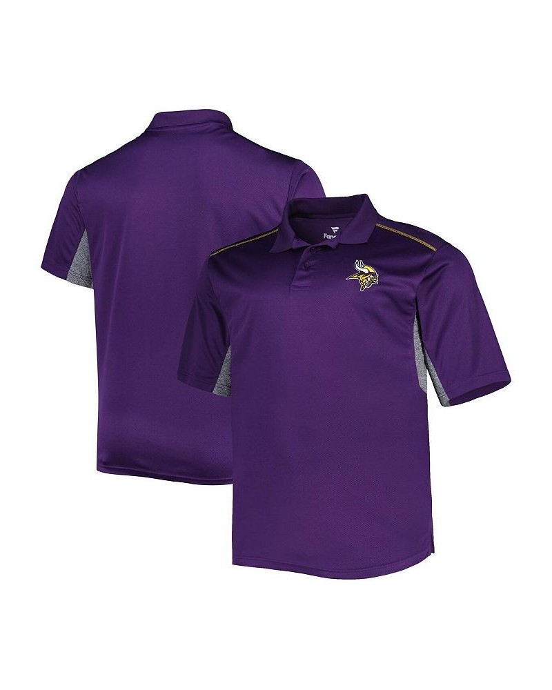 Men's Purple Minnesota Vikings Big and Tall Team Color Polo Shirt $26.65 Polo Shirts