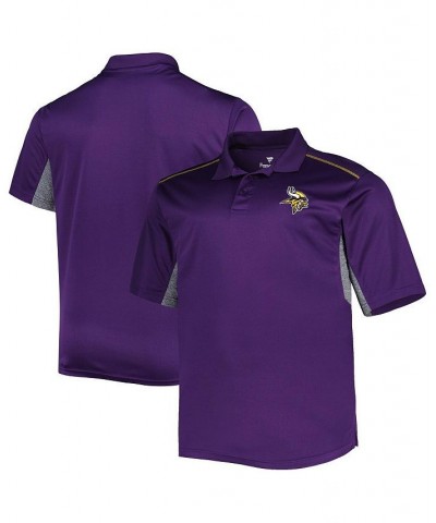 Men's Purple Minnesota Vikings Big and Tall Team Color Polo Shirt $26.65 Polo Shirts