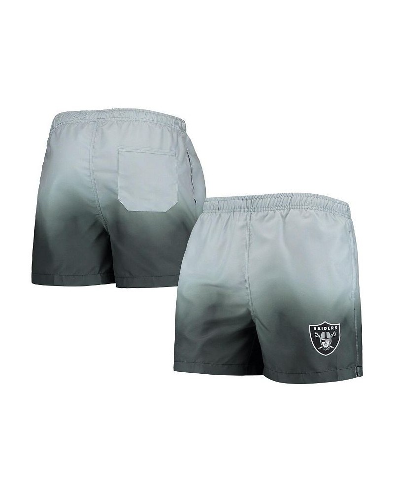 Men's Black, Las Vegas Raiders Dip-Dye Swim Shorts $26.31 Swimsuits