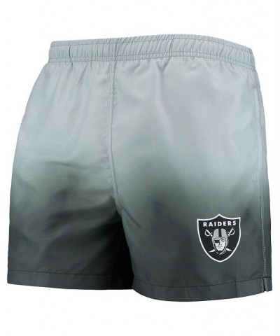 Men's Black, Las Vegas Raiders Dip-Dye Swim Shorts $26.31 Swimsuits