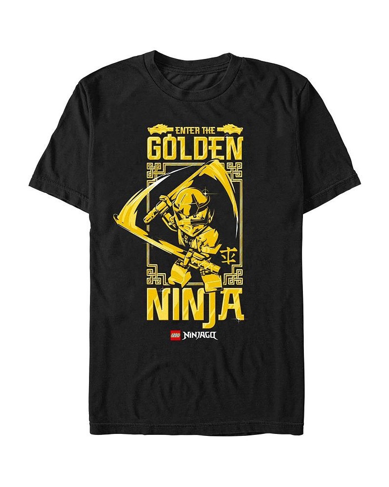 Men's Lego Ninjago Ninja Entrance Short Sleeve T-shirt Black $15.75 T-Shirts