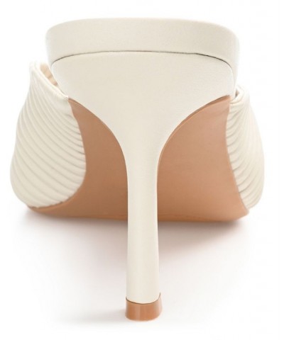 Women's Greer Pleated Sandals White $54.99 Shoes