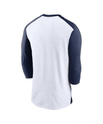 Men's White, Navy Detroit Tigers Rewind 3/4-Sleeve T-shirt $24.75 T-Shirts