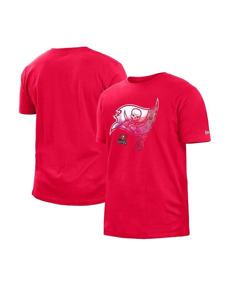 Men's Red Tampa Bay Buccaneers 2022 Sideline Ink Dye T-shirt $15.91 T-Shirts