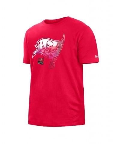 Men's Red Tampa Bay Buccaneers 2022 Sideline Ink Dye T-shirt $15.91 T-Shirts