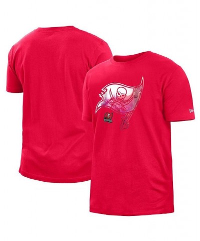 Men's Red Tampa Bay Buccaneers 2022 Sideline Ink Dye T-shirt $15.91 T-Shirts