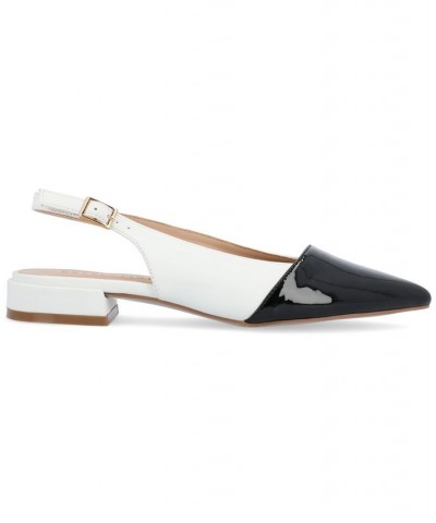 Women's Bertie Two-Tone Flat White $39.90 Shoes