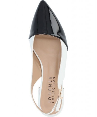 Women's Bertie Two-Tone Flat White $39.90 Shoes