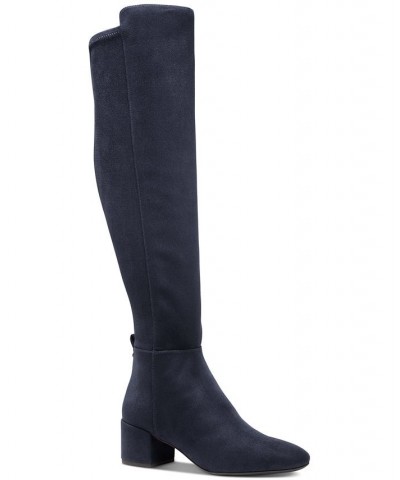 Women's Braden High Heel Boots Blue $36.74 Shoes