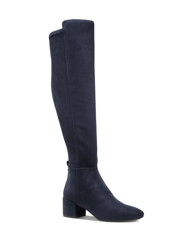 Women's Braden High Heel Boots Blue $36.74 Shoes