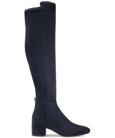 Women's Braden High Heel Boots Blue $36.74 Shoes