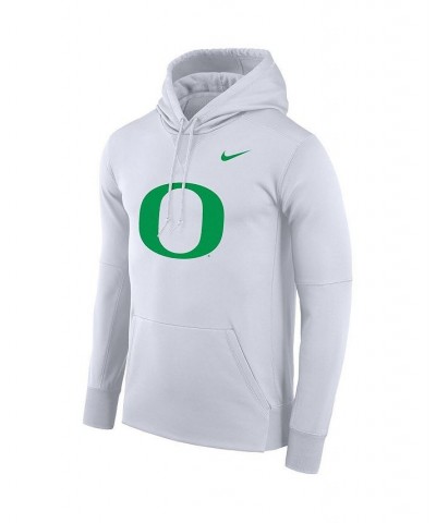 Men's White Oregon Ducks Performance Pullover Hoodie $39.60 Sweatshirt