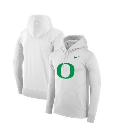 Men's White Oregon Ducks Performance Pullover Hoodie $39.60 Sweatshirt