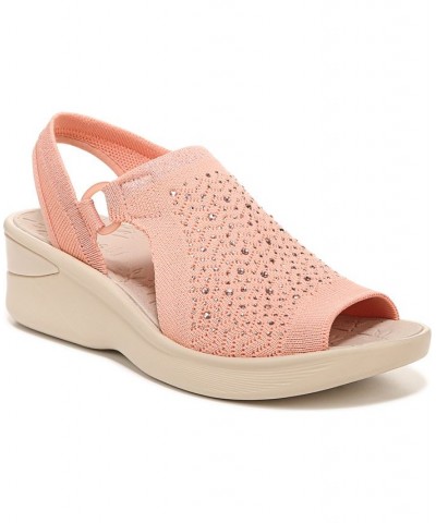 Premium Star Bright Washable Wedge Slingbacks Orange $37.40 Shoes