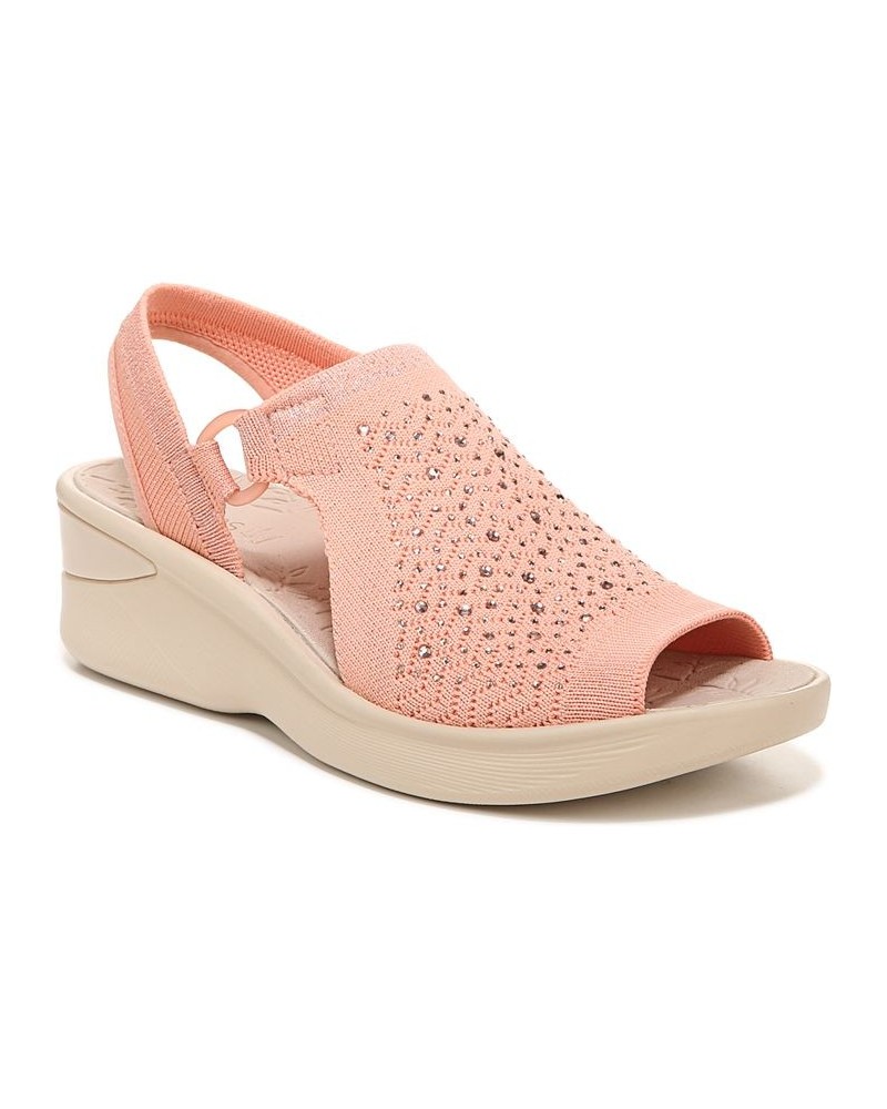 Premium Star Bright Washable Wedge Slingbacks Orange $37.40 Shoes