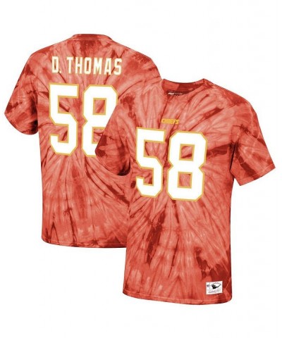 Men's Derrick Thomas Red Kansas City Chiefs Tie-Dye Retired Player Name and Number T-shirt $30.59 T-Shirts