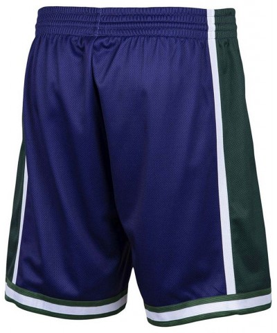 Men's Purple Milwaukee Bucks Hardwood Classics Big Face 2.0 Shorts $40.79 Shorts