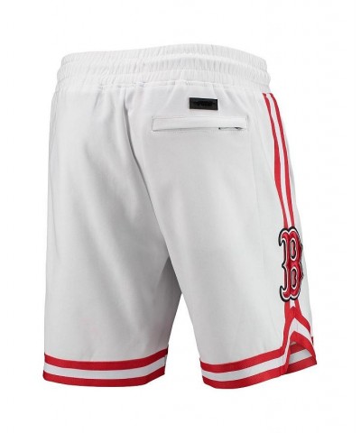 Men's White Boston Red Sox Team Logo Shorts $38.50 Shorts