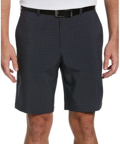 Men's Flat Front Mini Geo Print 9" Golf Shorts Black $22.32 Shorts