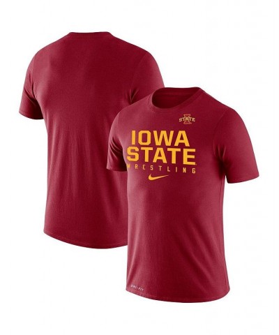 Men's Cardinal Iowa State Cyclones Wrestling Legend Performance T-shirt $22.00 T-Shirts