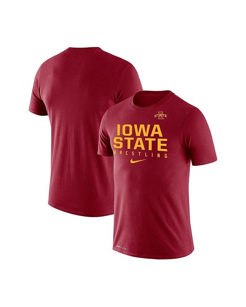 Men's Cardinal Iowa State Cyclones Wrestling Legend Performance T-shirt $22.00 T-Shirts