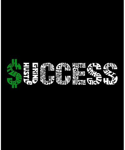 Men's Success Word Art Short Sleeve T-shirt Black $20.64 T-Shirts