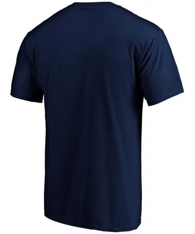 Men's Navy Seattle Kraken Primary Logo Big and Tall T-shirt $14.28 T-Shirts