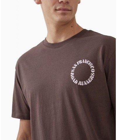 Men's Active Icon Short Sleeve T-shirt Brown $26.09 T-Shirts