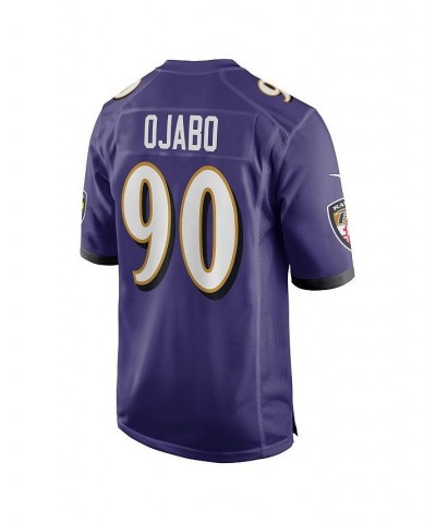 Men's David Ojabo Purple Baltimore Ravens 2022 NFL Draft Pick Player Game Jersey $70.00 Jersey