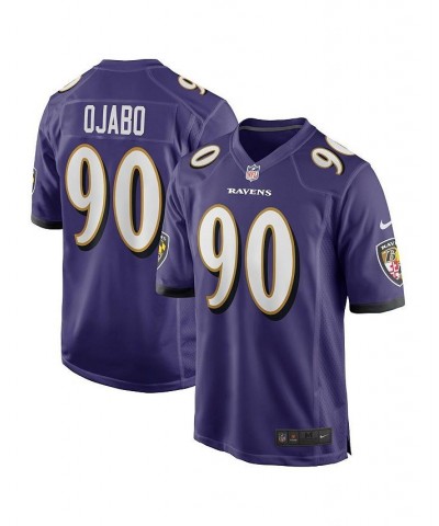 Men's David Ojabo Purple Baltimore Ravens 2022 NFL Draft Pick Player Game Jersey $70.00 Jersey