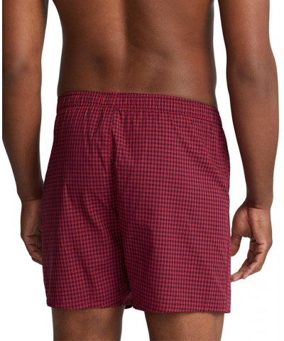 Men's Plaid Single-Button Fly Boxers PD03 $19.38 Underwear