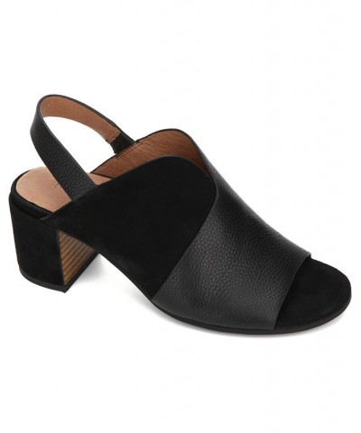 Women's Charlene Hooded Slingback Sandals Black $62.70 Shoes