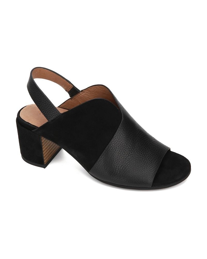 Women's Charlene Hooded Slingback Sandals Black $62.70 Shoes