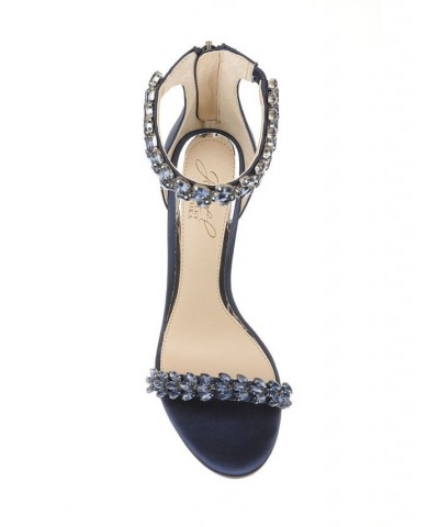 Women's Mayra Block-Heel Evening Sandals Blue $32.70 Shoes