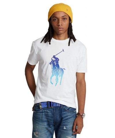 Men's Classic-Fit Big Pony Jersey T-Shirt White $30.00 T-Shirts