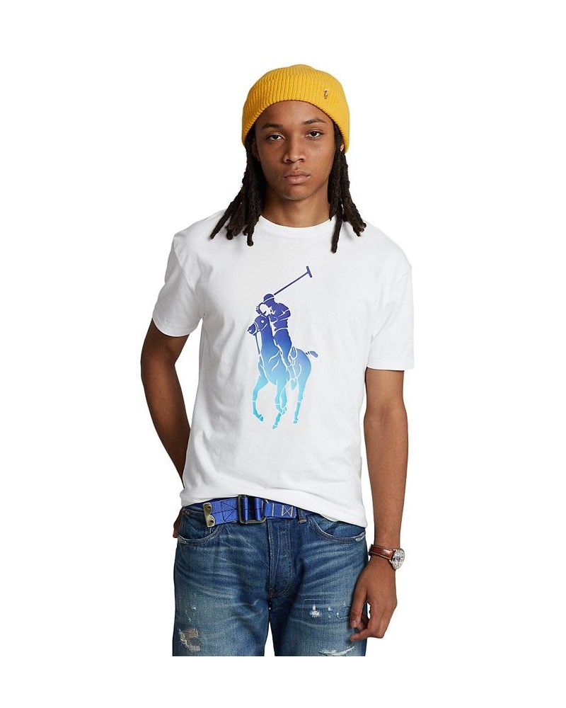 Men's Classic-Fit Big Pony Jersey T-Shirt White $30.00 T-Shirts