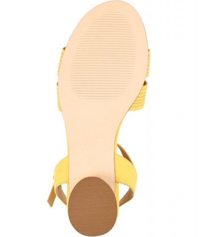 Women's Starlee Sandals Yellow $68.80 Shoes