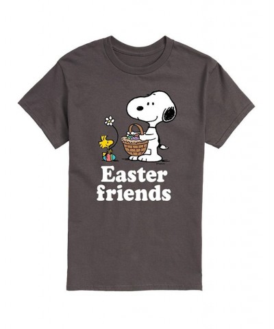 Men's Peanuts Easter Friends T-shirt Gray $17.84 T-Shirts