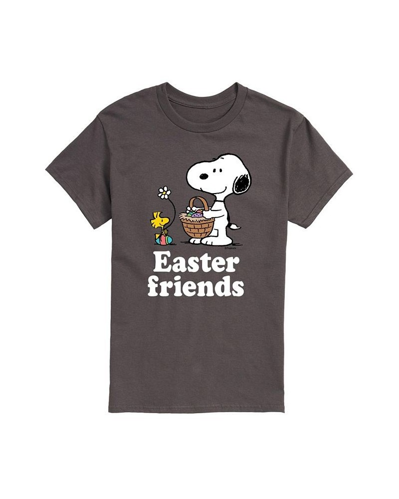 Men's Peanuts Easter Friends T-shirt Gray $17.84 T-Shirts