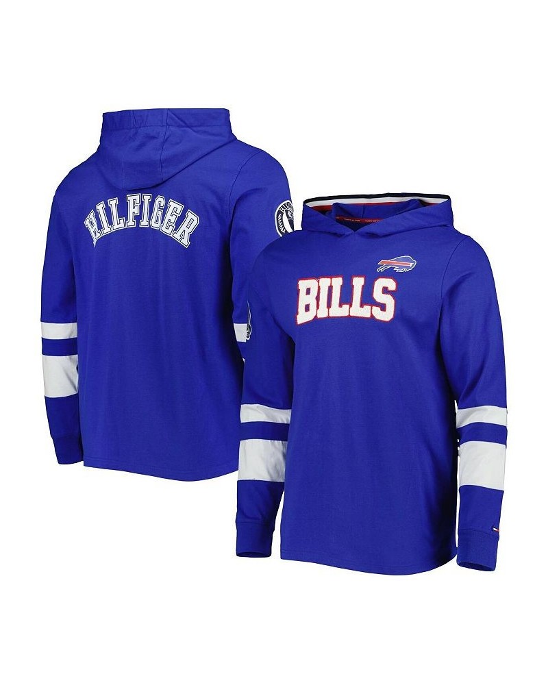 Men's Royal, White Buffalo Bills Alex Long Sleeve Hoodie T-shirt $32.43 T-Shirts