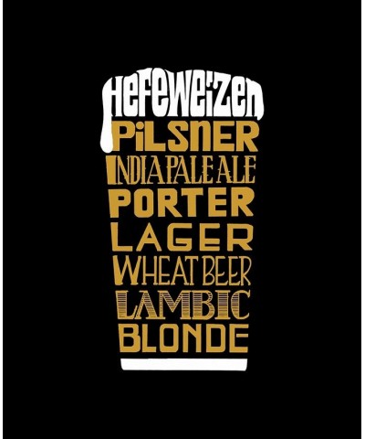 Men's Premium Blend Word Art Styles of Beer T-shirt Black $26.99 T-Shirts