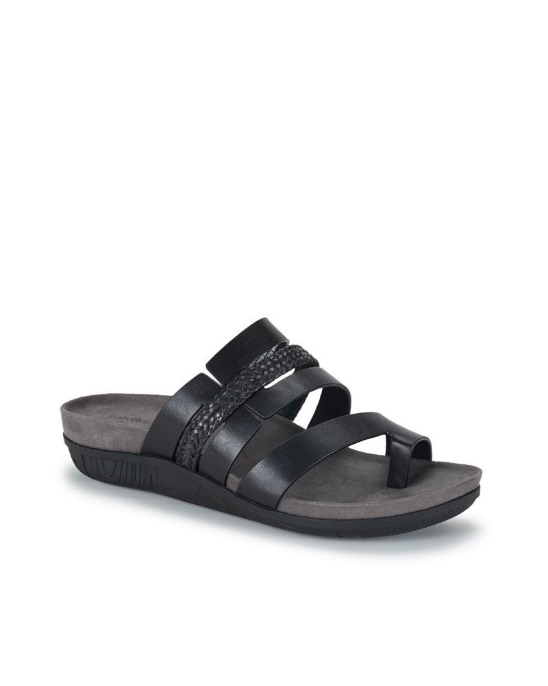 Women's Jorry Slide Sandal Black $38.71 Shoes