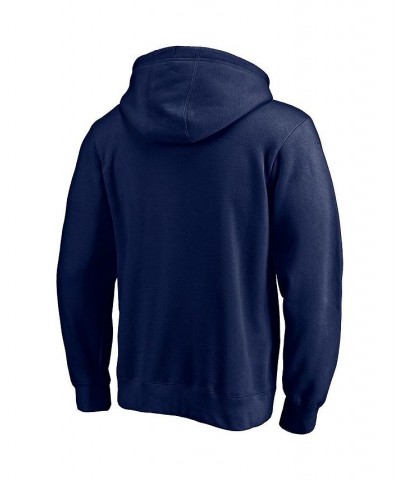 Men's Branded Navy Milwaukee Brewers Brewing Up Team Pullover Hoodie $42.39 Sweatshirt