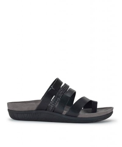 Women's Jorry Slide Sandal Black $38.71 Shoes