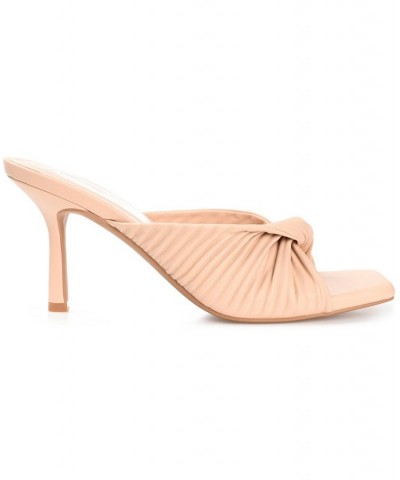 Women's Greer Pleated Sandals White $54.99 Shoes