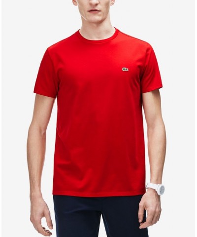 Men's Classic Crew Neck Soft Pima Cotton T-Shirt Red $33.60 T-Shirts