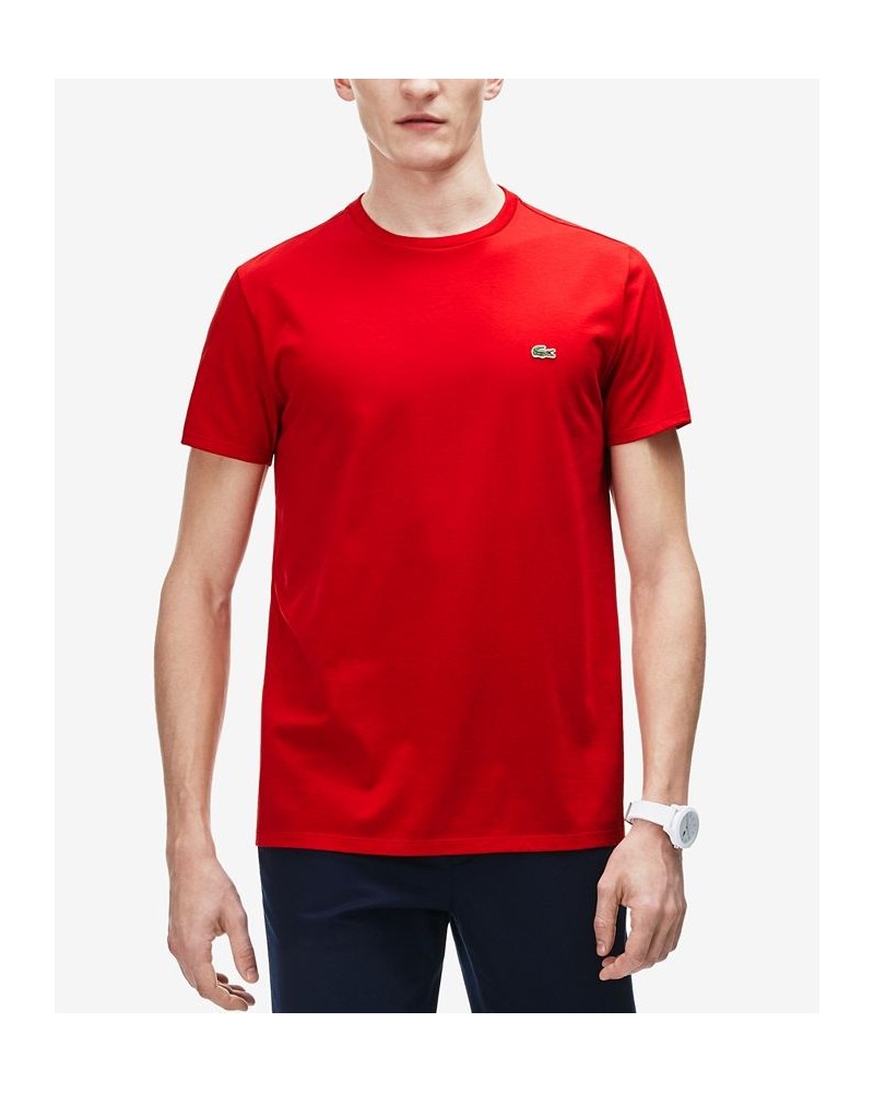 Men's Classic Crew Neck Soft Pima Cotton T-Shirt Red $33.60 T-Shirts