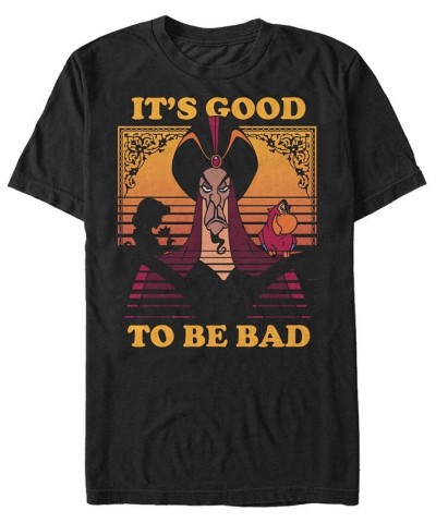 Disney Men's Aladdin Jafar Good To Be Bad Short Sleeve T-Shirt Black $14.00 T-Shirts